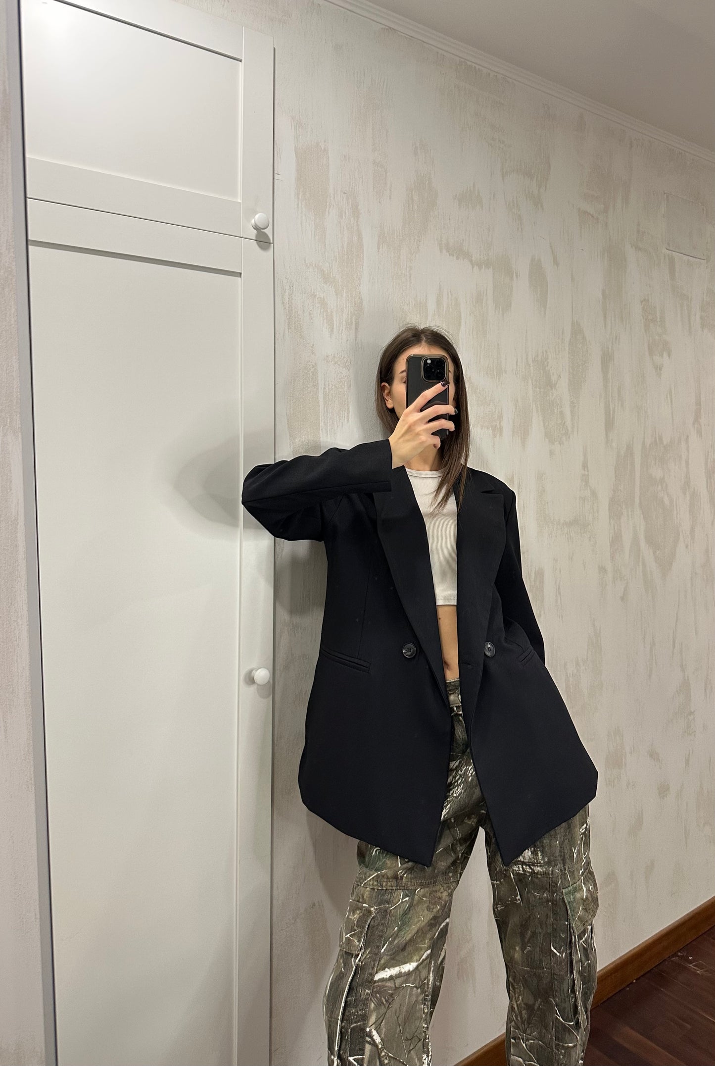 Giacca oversize nera