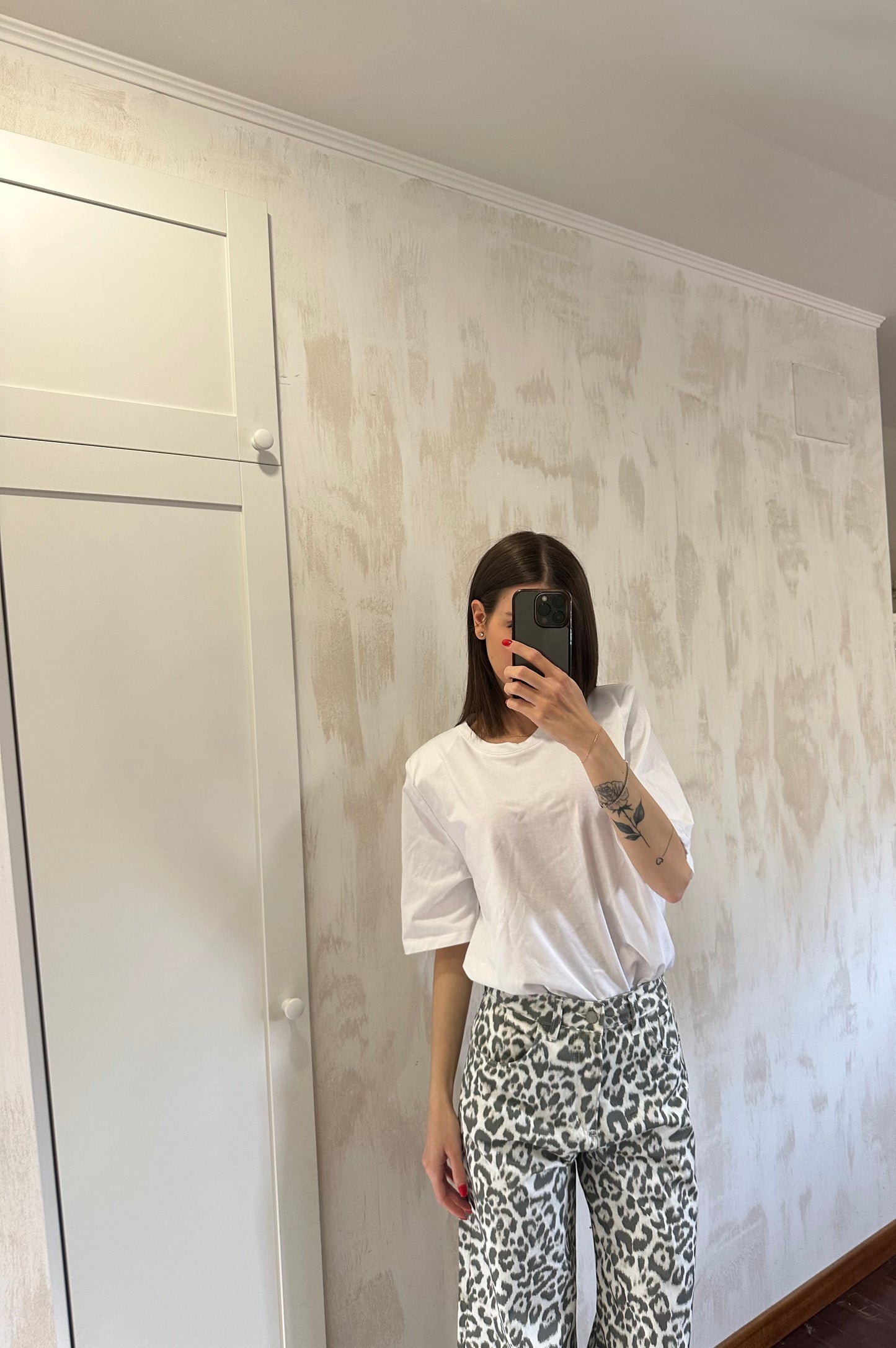 Maglia spalline bianca