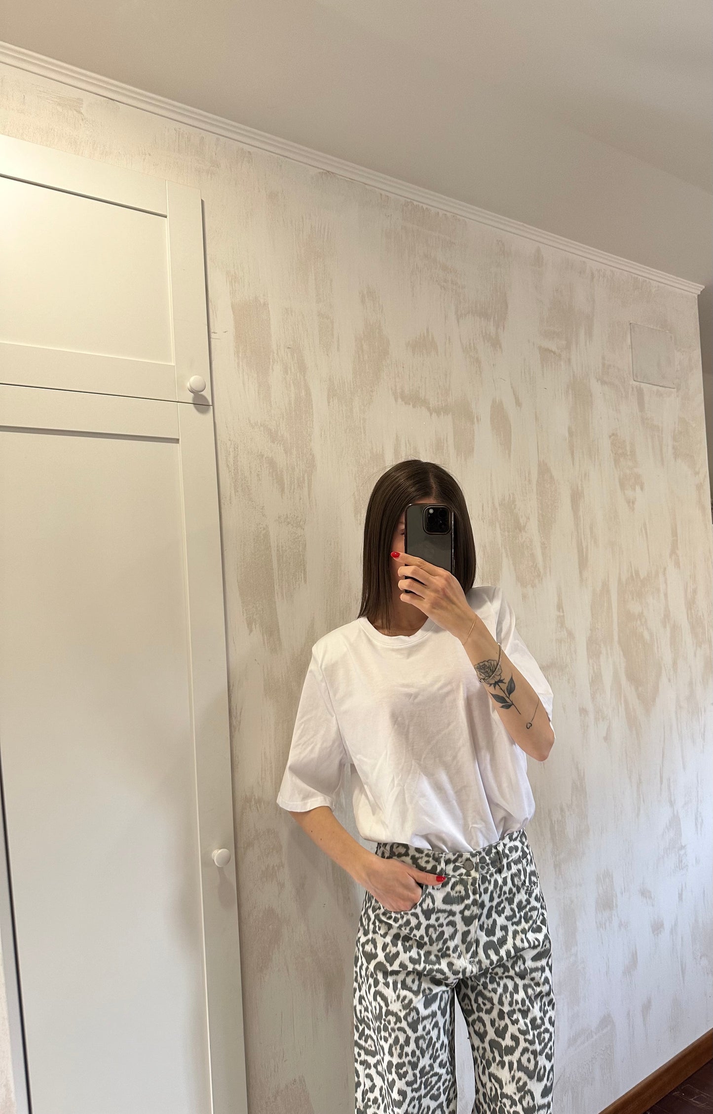 Maglia spalline bianca