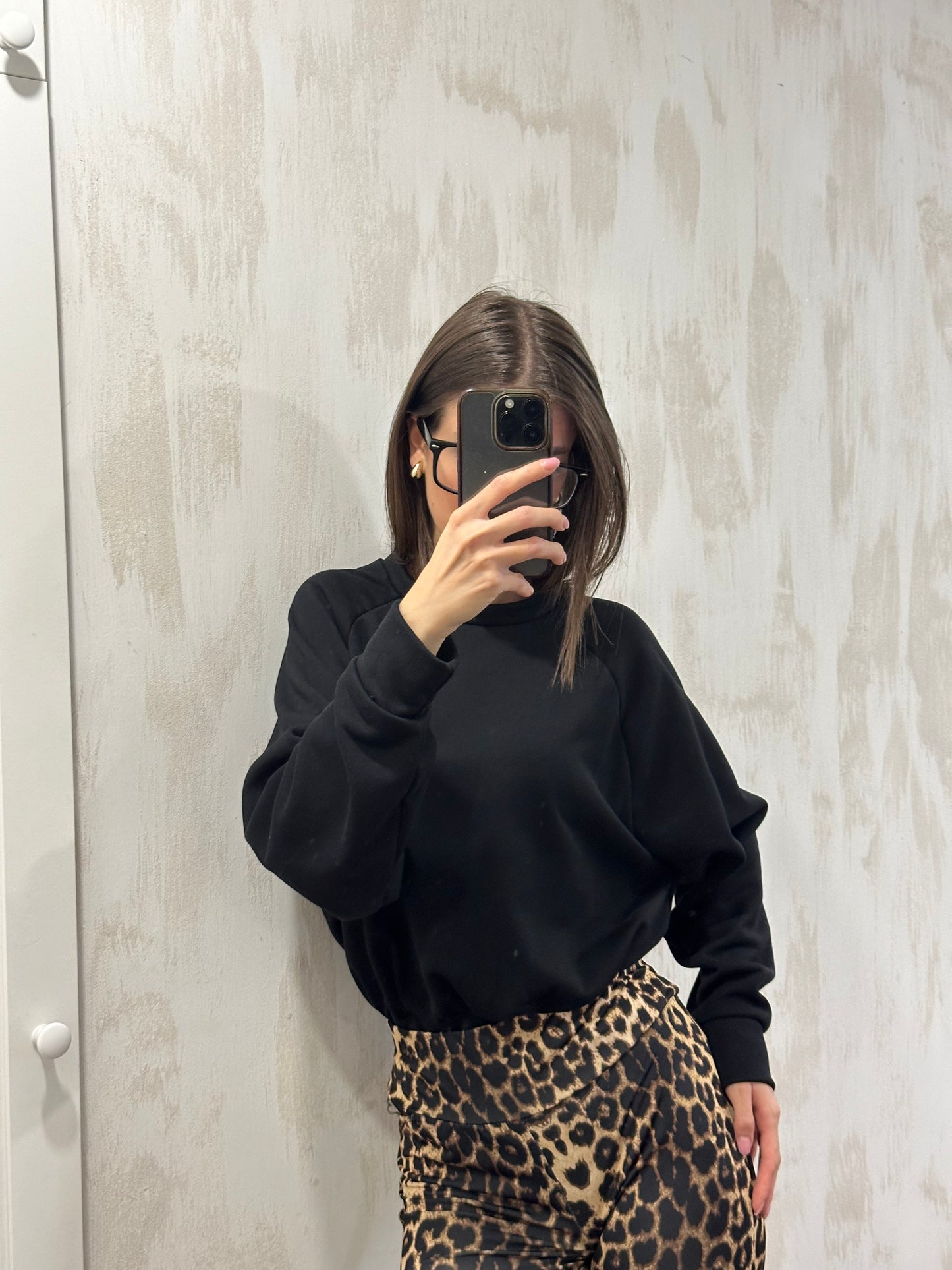 Body felpa nero