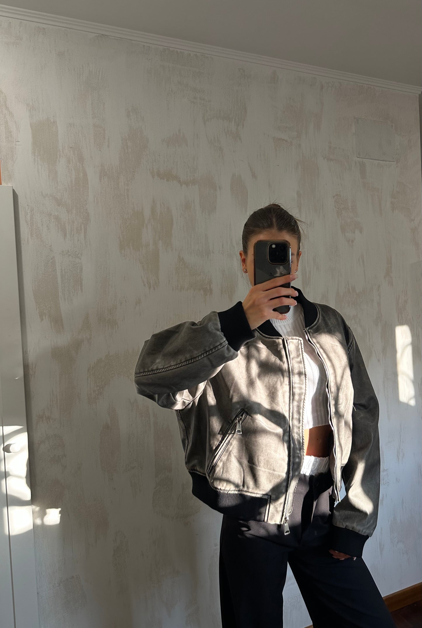 Giubbino effetto vintage