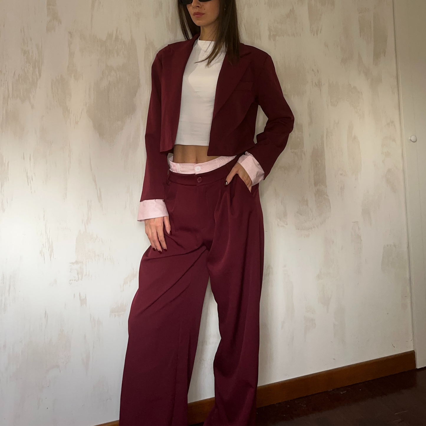 Tailleur Bordeaux