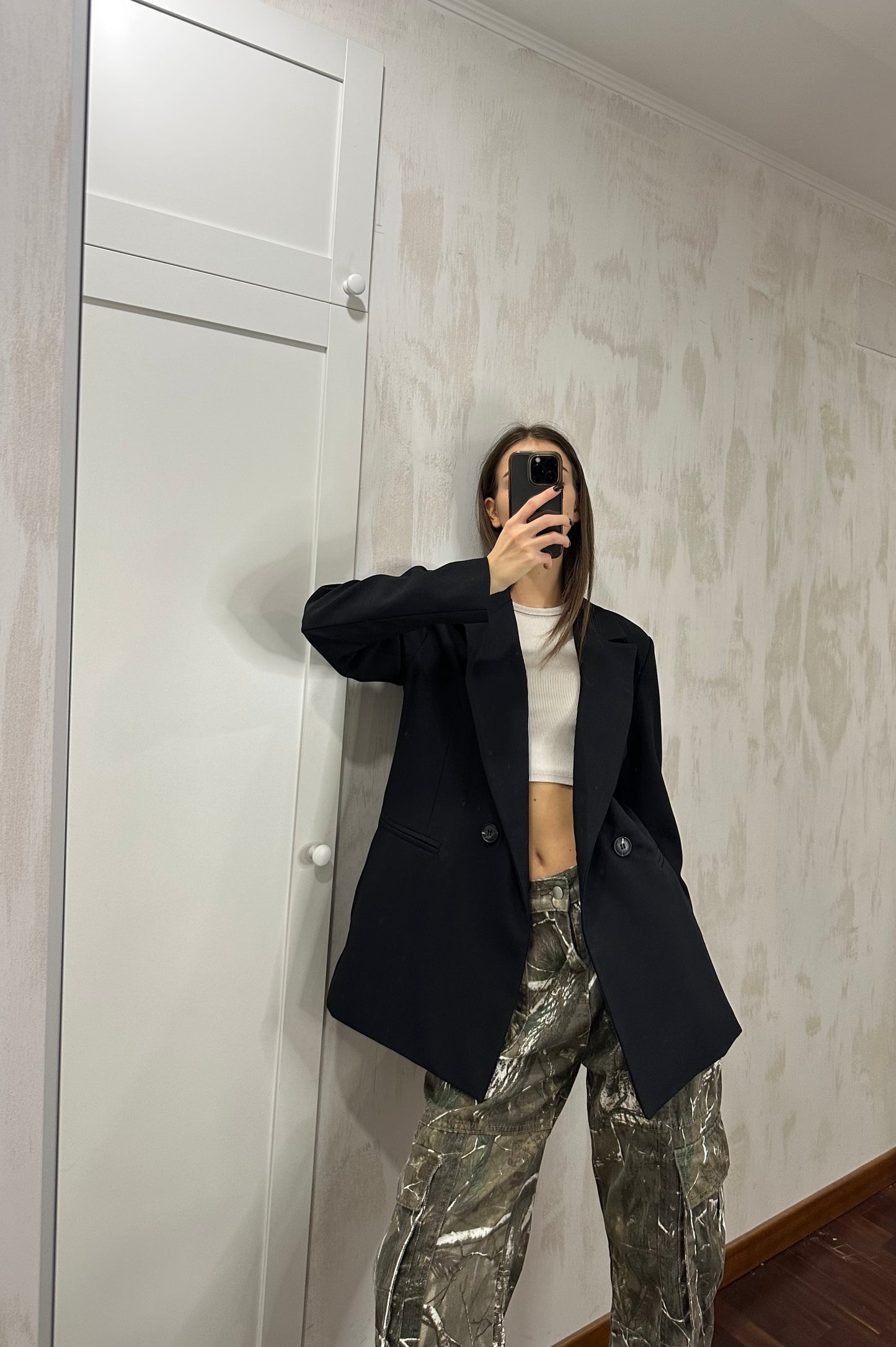 Giacca oversize nera