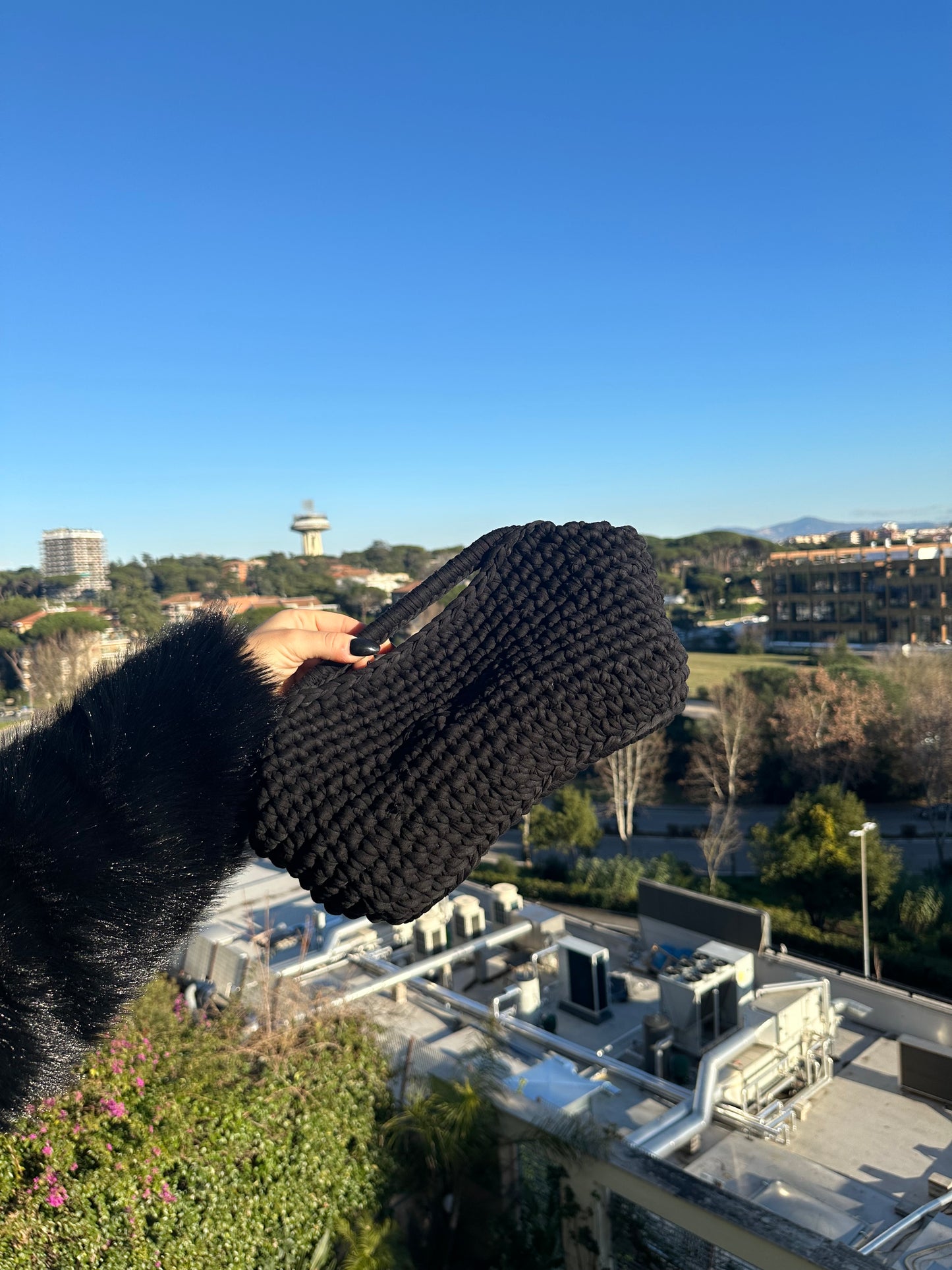Clutch lana pesante