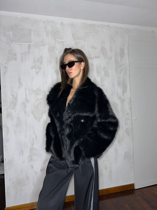 Eco-pelliccia noir