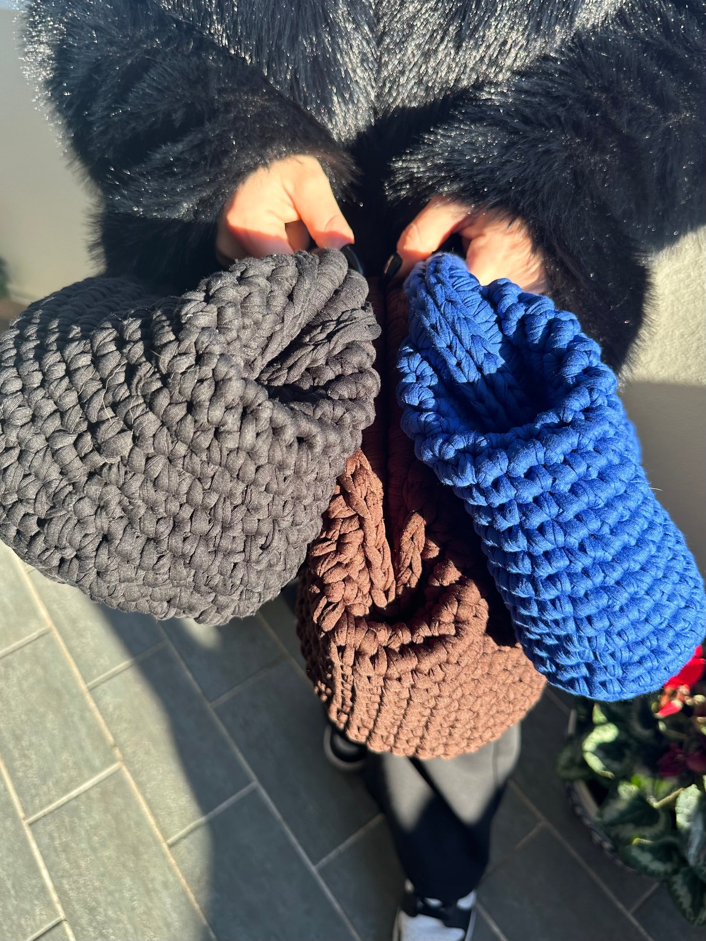 Clutch lana pesante