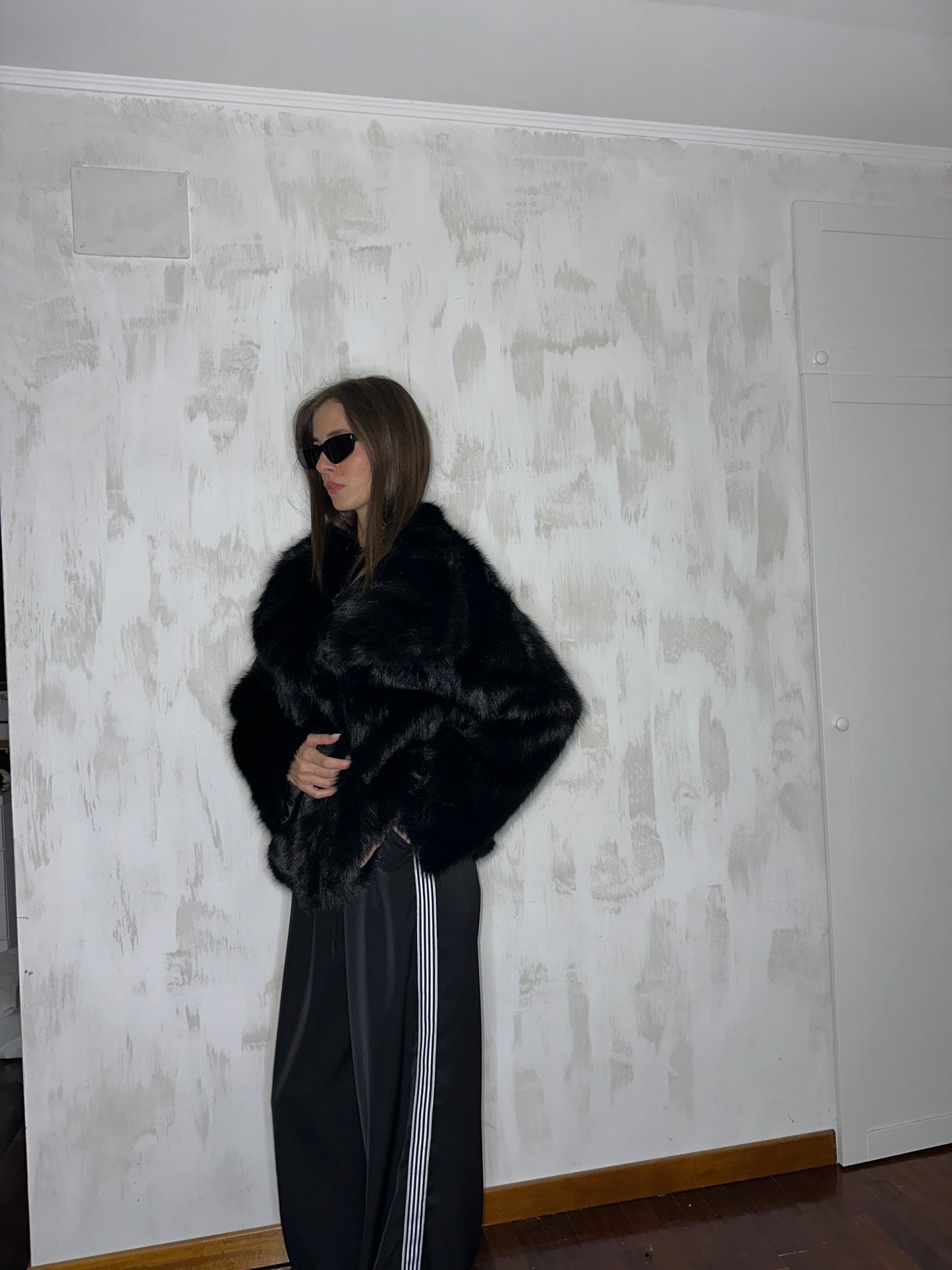 Eco-pelliccia noir