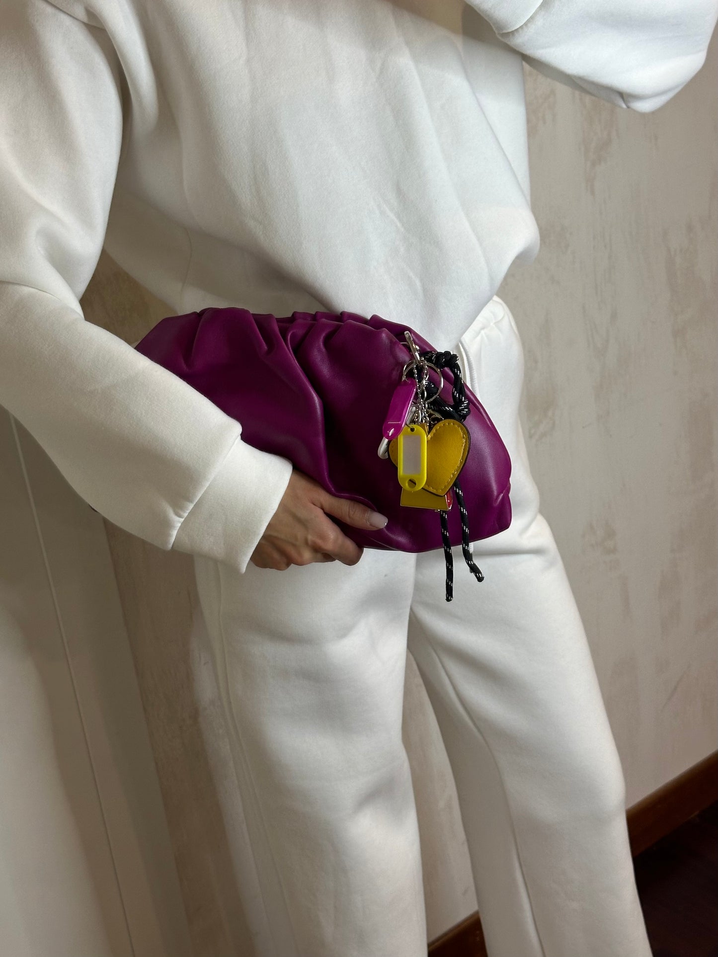 Clutch in pelle mood BV