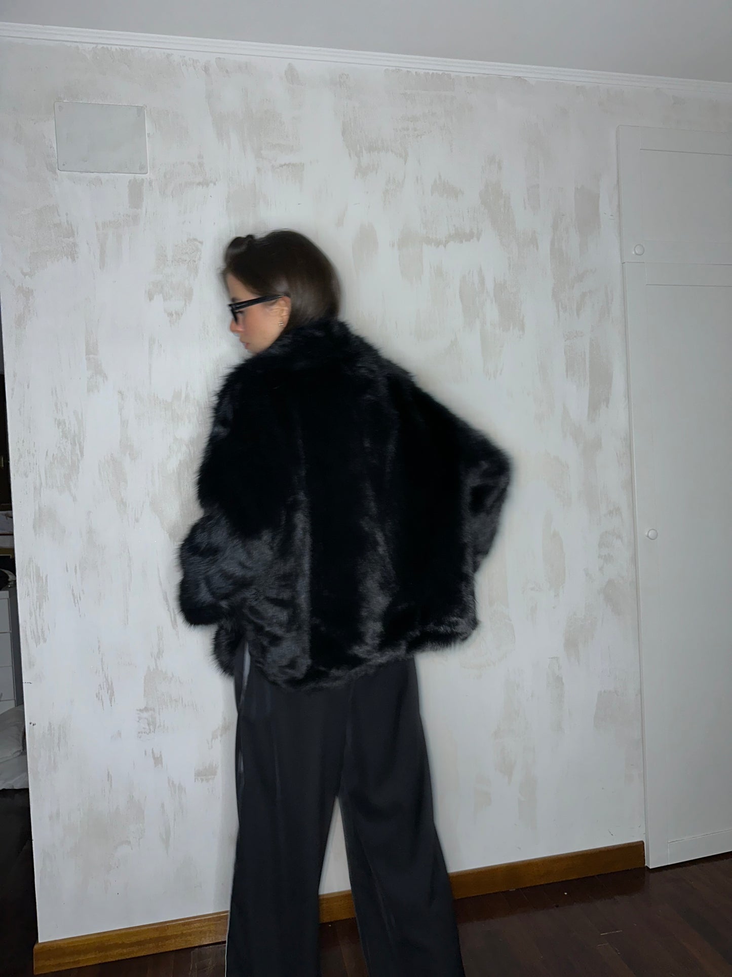 Eco-pelliccia noir